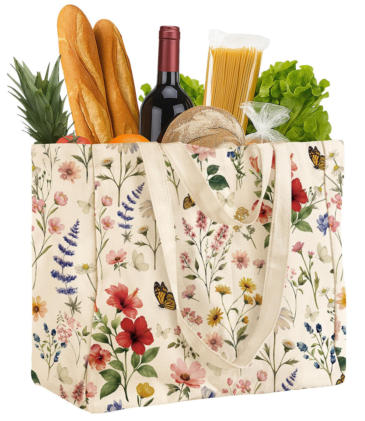 Miss Adola tote with six pockets ensures organized groceries and snacks on every shopping trip