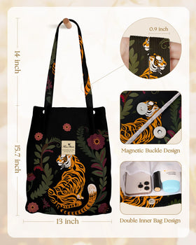 Miss Adola tote spacious design fits a laptop and groceries