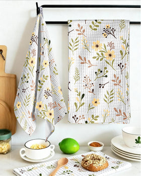 Miss Adola two-pack kitchen towels displayed as a practical, decorative set