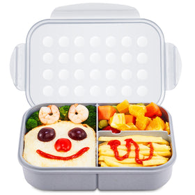 MISS BIG Bento Box with leakproof latches keeps kids' meals secure and mess-free