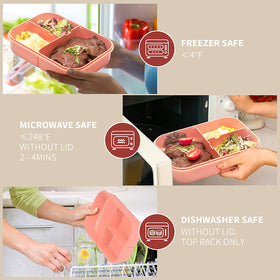 MISS BIG kids lunch box fits easily in a backpack.