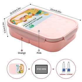 MISS BIG bento box is fridge-safe for fresh meals.