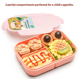 MISS BIG bento box with three compartments supports balanced meals at school.