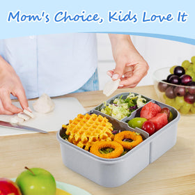 MISS BIG Bento Box leak-proof seal keeps contents contained while traveling.