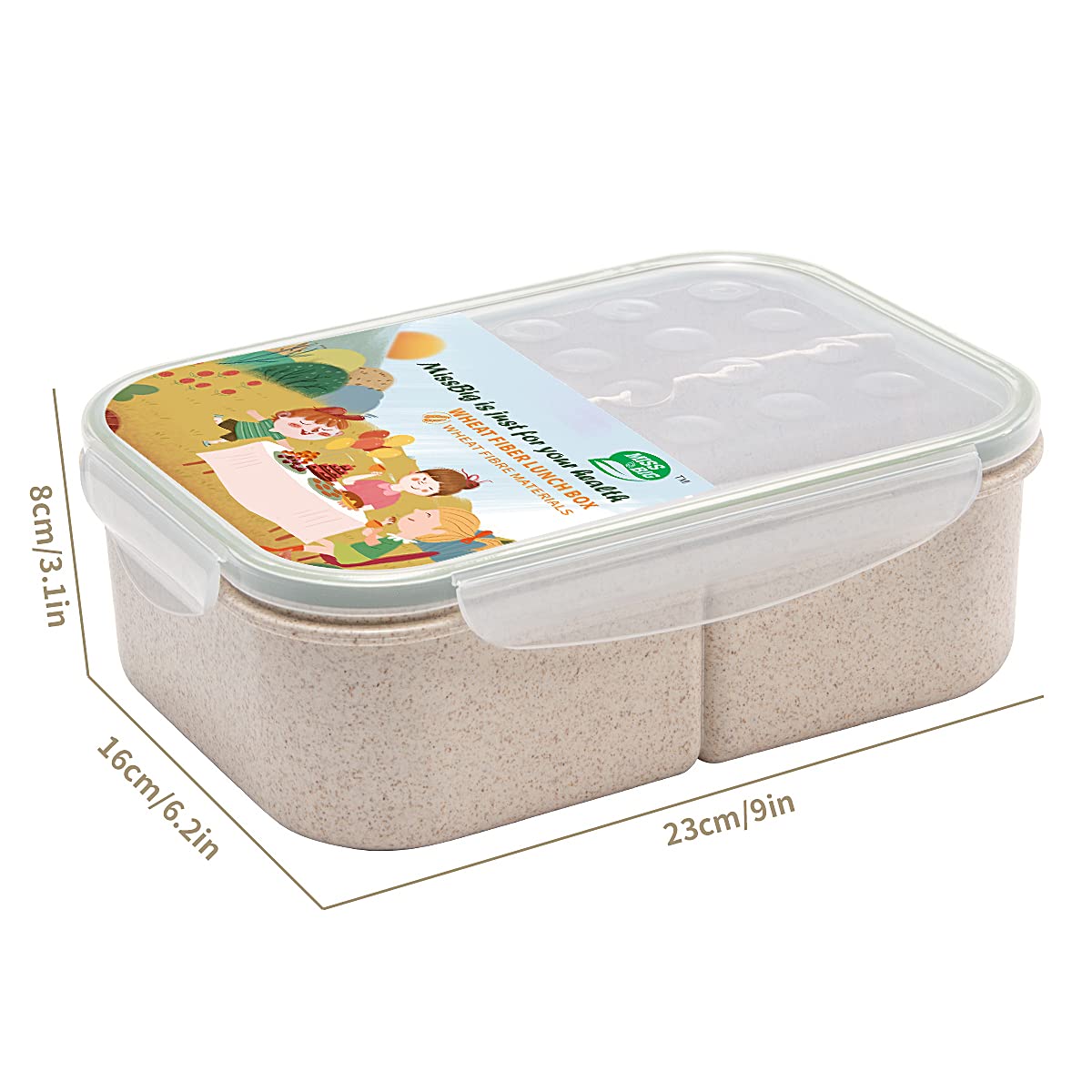 MISS BIG Bento Box microwave-safe after removing the lid for reheating