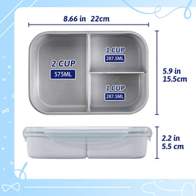 MISS BIG Bento Box is lightweight and portable for school or outings