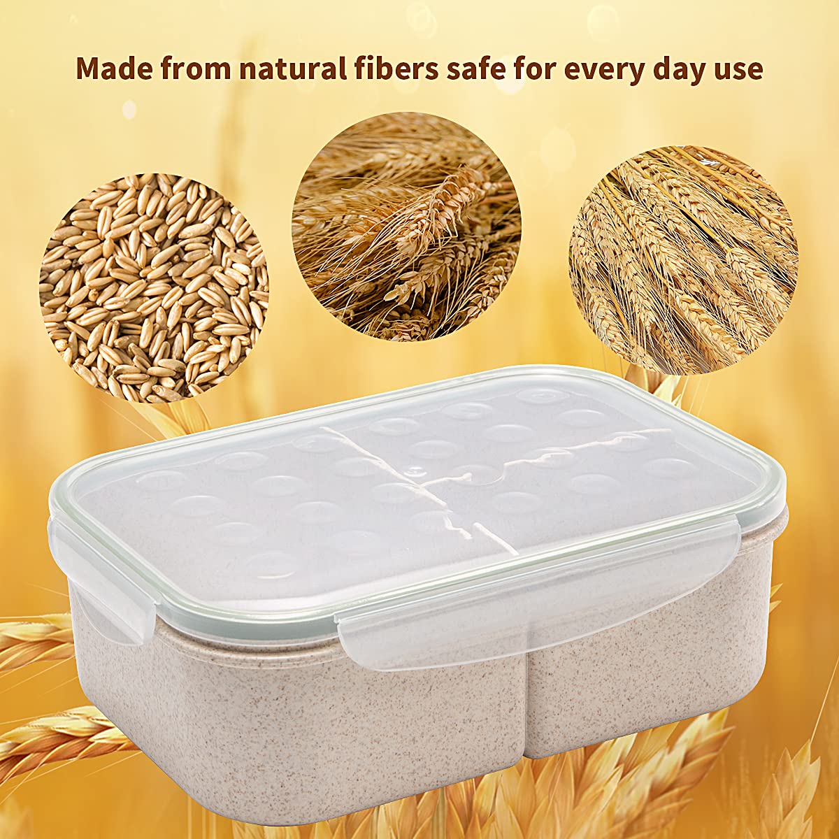 MISS BIG Bento Box three compartments organize a balanced meal
