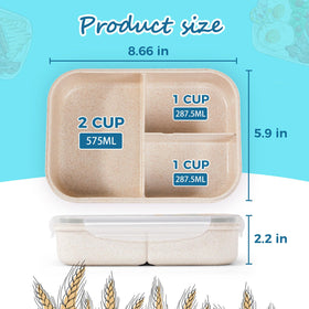 MISS BIG portable lunch box fits in bags for on-the-go meals.