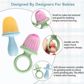 MISSLILI stackable popsicle molds in freezer to save space.
