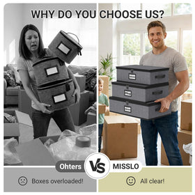 MISSLO fold-flat design saves space when not full.