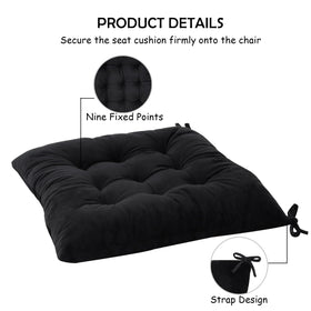 MissSoul 15.5x15.5 inch cushion fits kitchen, dining, and office chairs.