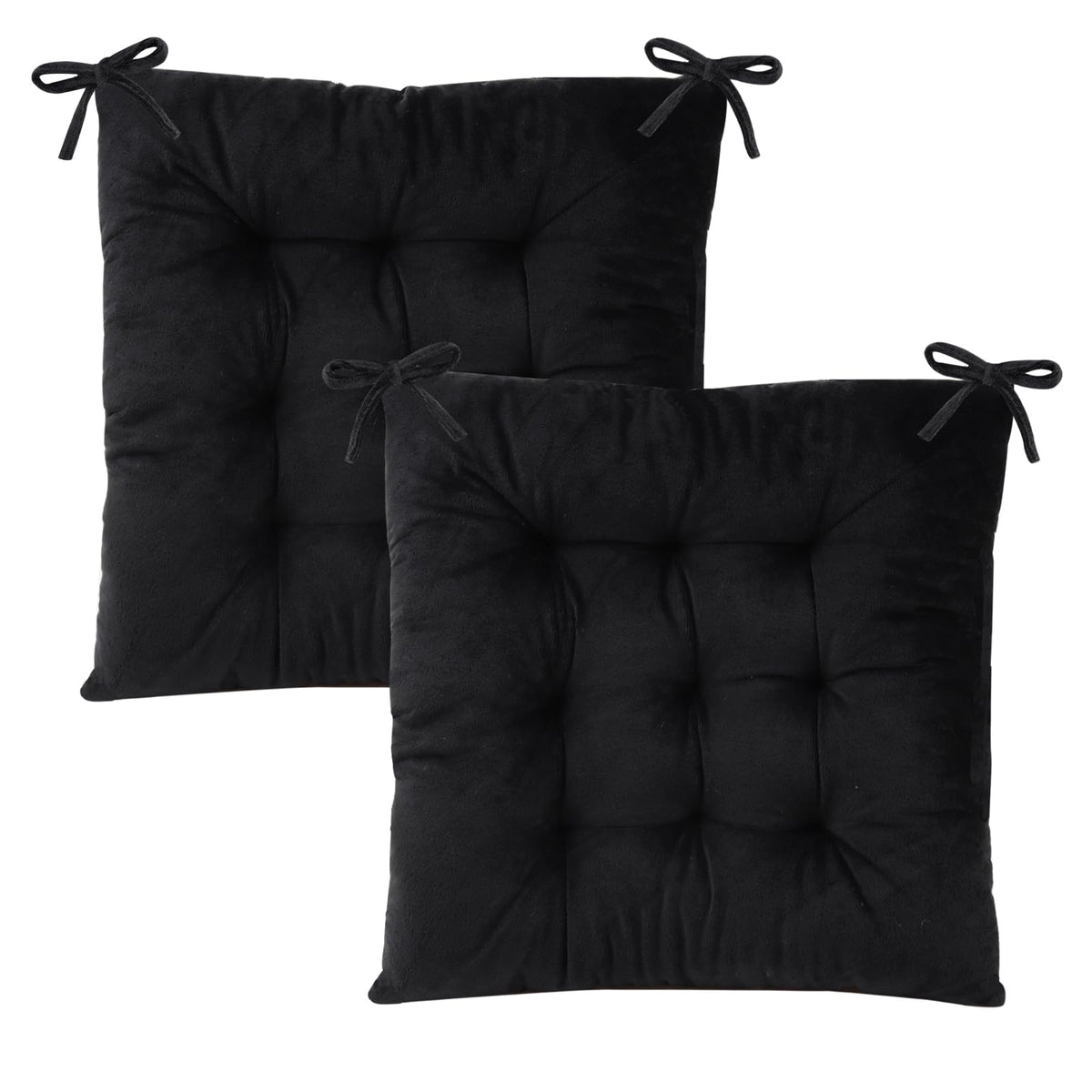MissSoul chair cushions top view; 15.5-inch square for comfortable dining.