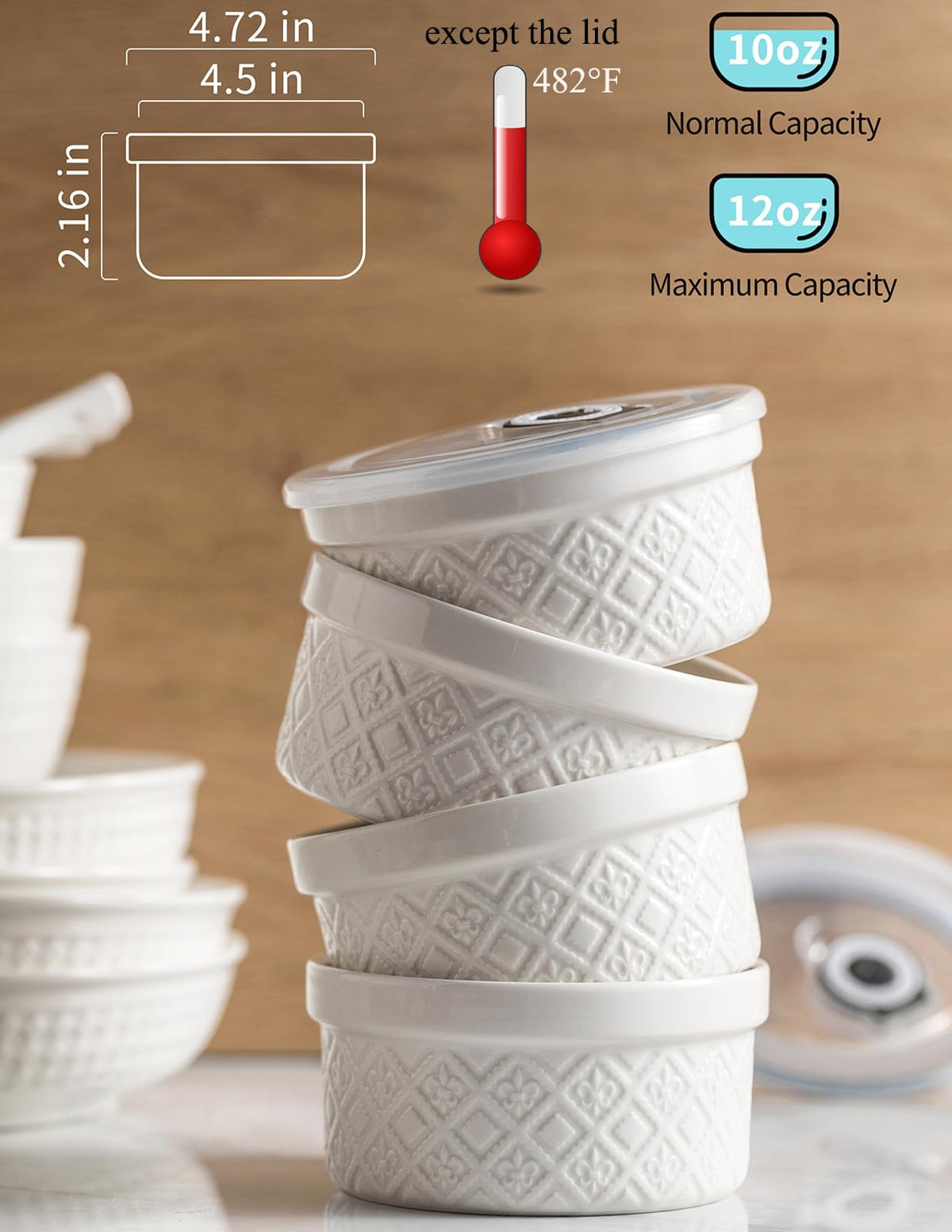 MISSYSSIM dishwasher and freezer safe for easy cleanup.
