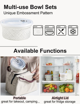 MISSYSSIM microwave and oven safe ramekins for reheating.