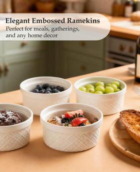MISSYSSIM souffle ramekins with lid for portioned servings.