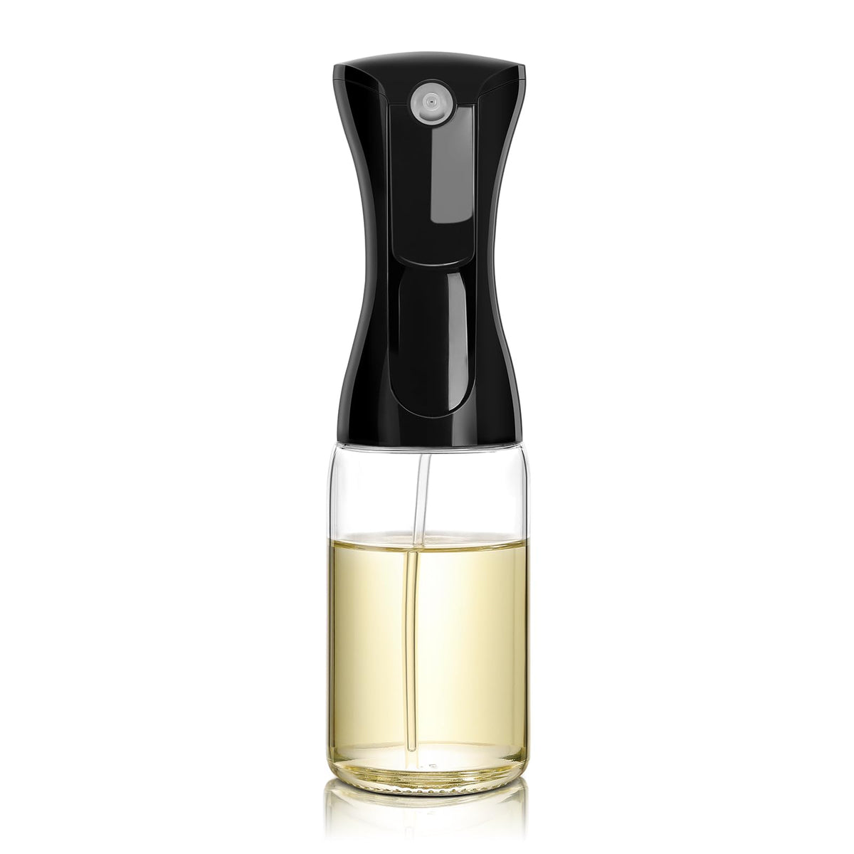 Mistifi Glass Oliver Oil Sprayer nozzle delivers an even, controlled mist for precise cooking.