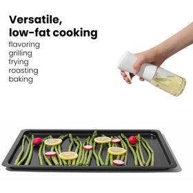 Mistifi Oliver Oil Sprayer half-stroke mode enables targeted oil use.