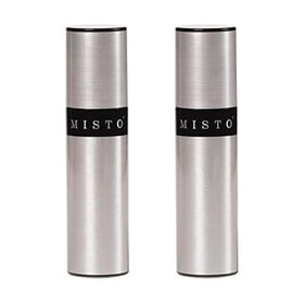 Misto aluminum oil sprayer set 2 pumps for precise oil coating.