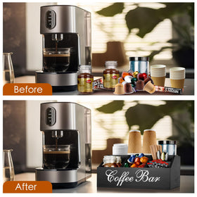 Mistod farmhouse-style coffee bar brings elegant organization to any space