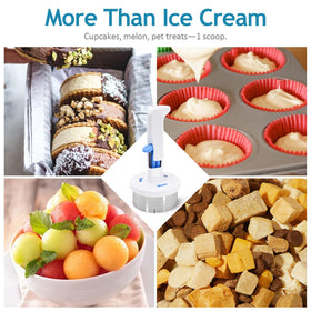 MiToBeLe non-slip handle provides steady control on hard ice cream.