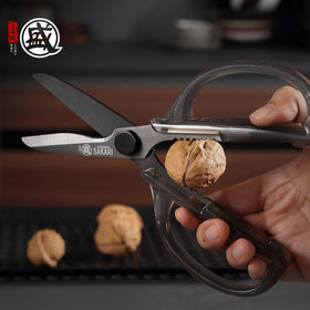 Versatile MITSUMOTO SAKARI tool for meat, fish, vegetables with reliable control.