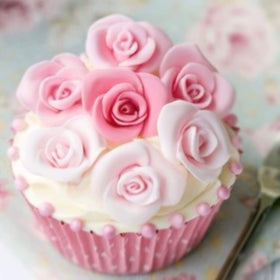 Mity rain chocolate rose mold for molded candies and dessert finishing touches.