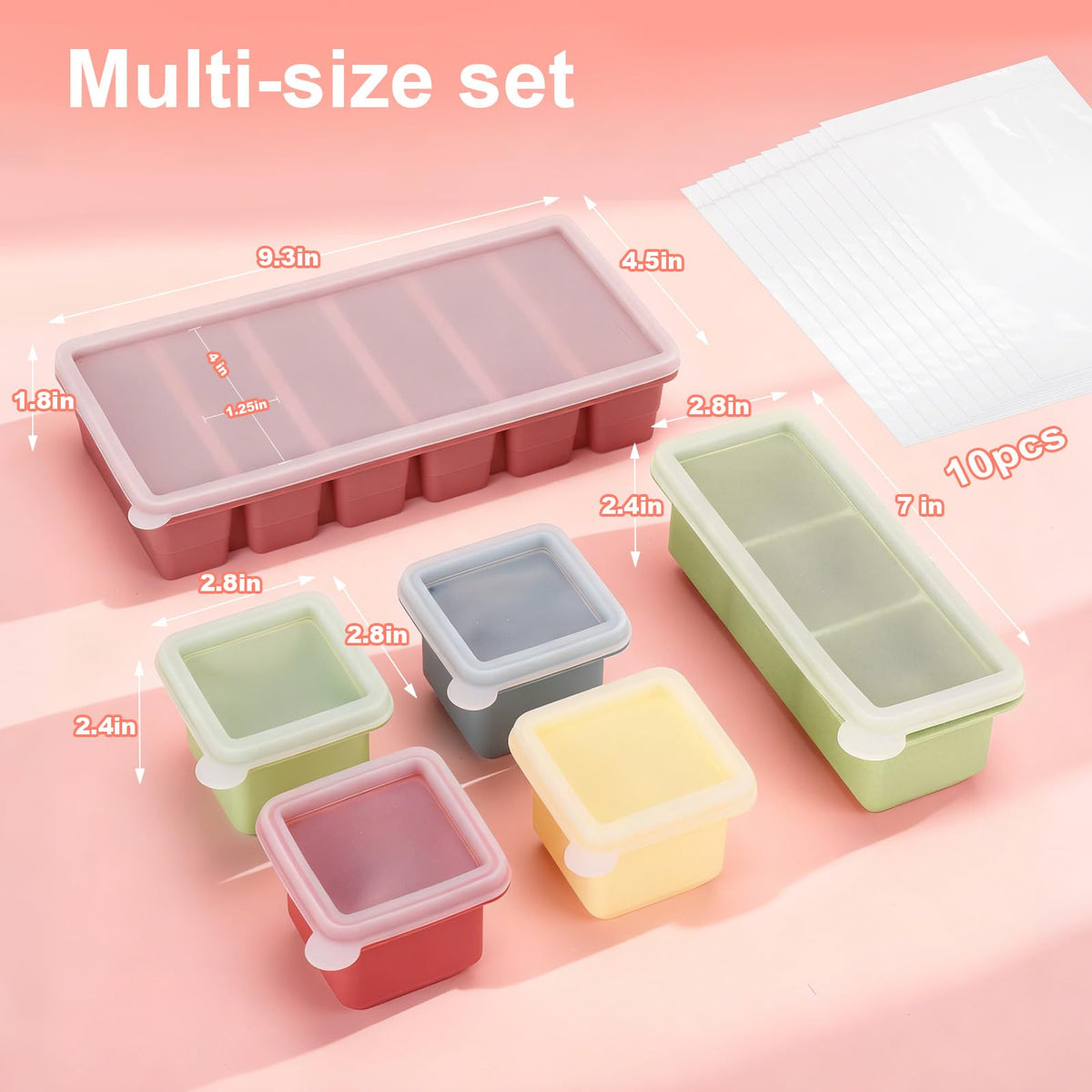 Mity Rain colorful trays brighten your fridge