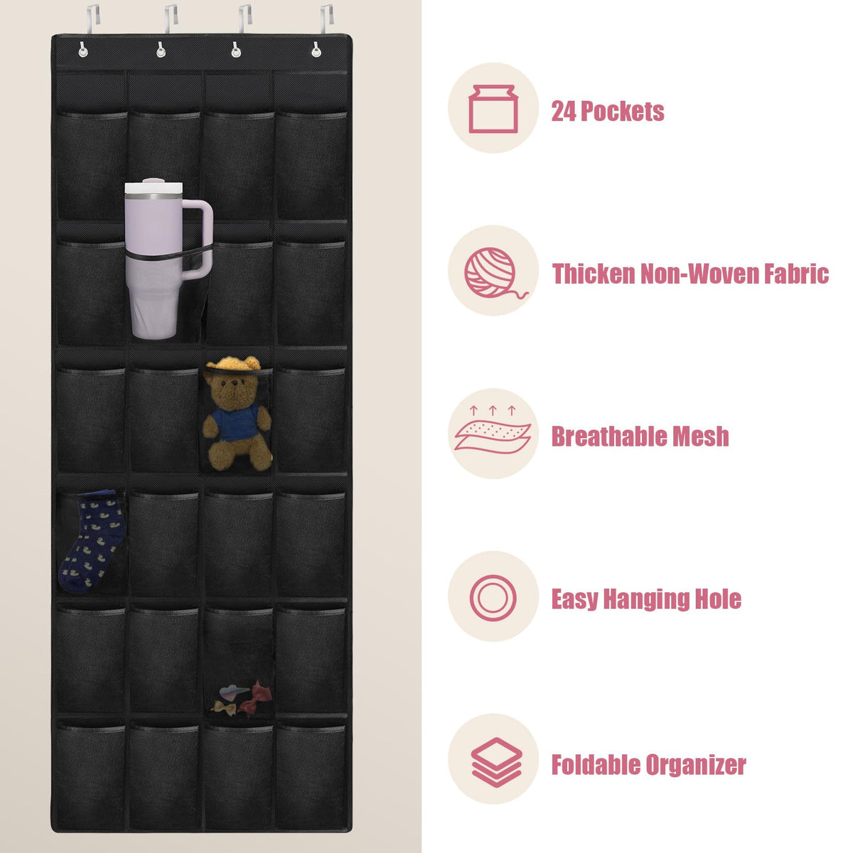 Durable fabric and anti-tearing mesh from Mity Rain for long-lasting use