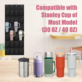 Foldable hanging bag by Mity Rain keeps cups neatly stored and portable