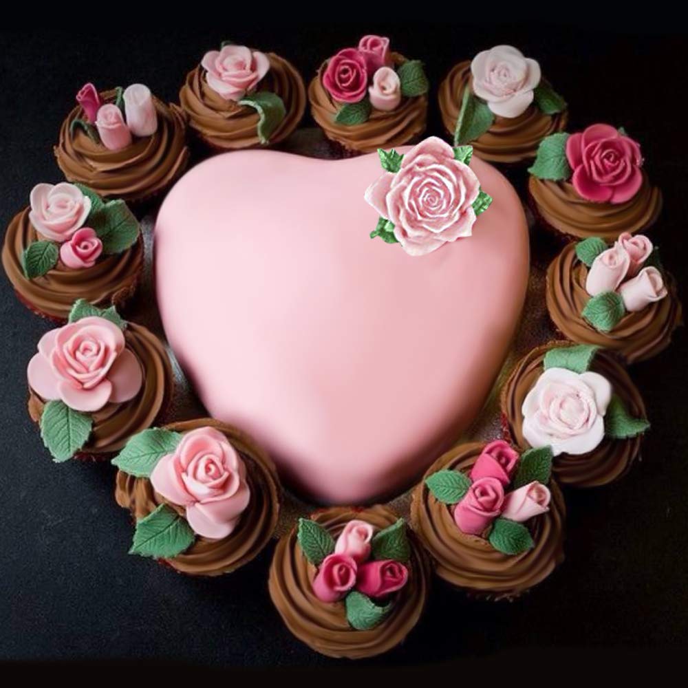 Mity rain fondant rose mold ideal for cake toppers and sugarcraft accents.