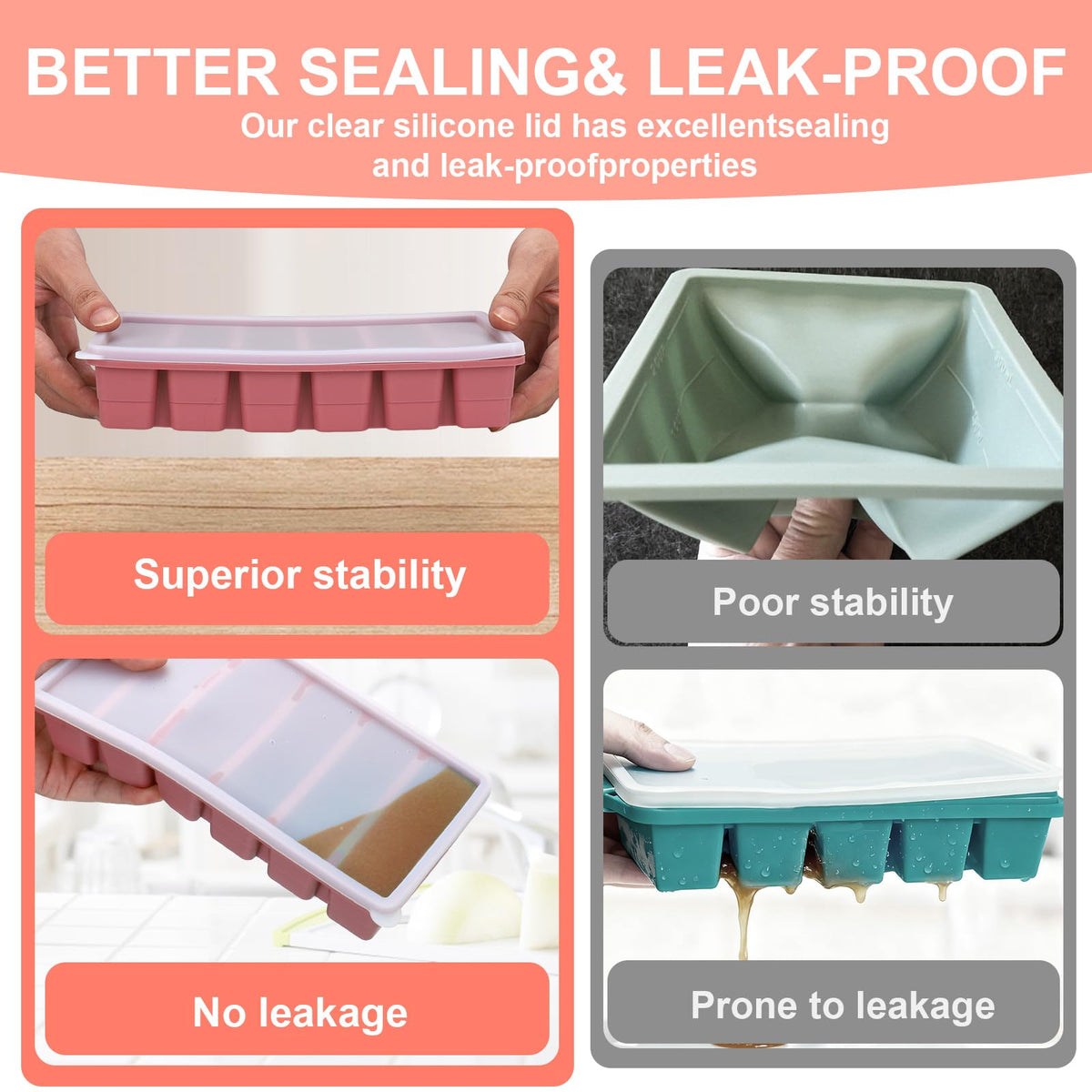 Mity Rain lids seal tight to prevent leaks
