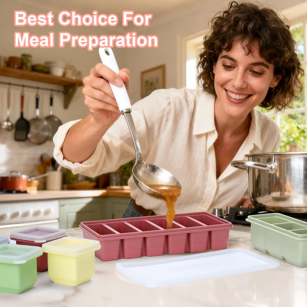 Mity Rain triple-compartment tray for versatile portions