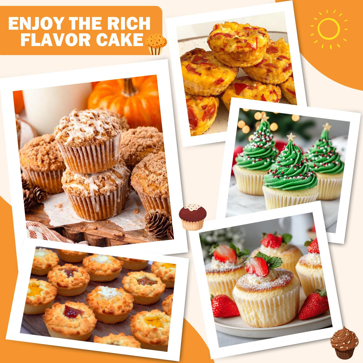 Mity Rain non-stick coating close-up enables easy muffin release.