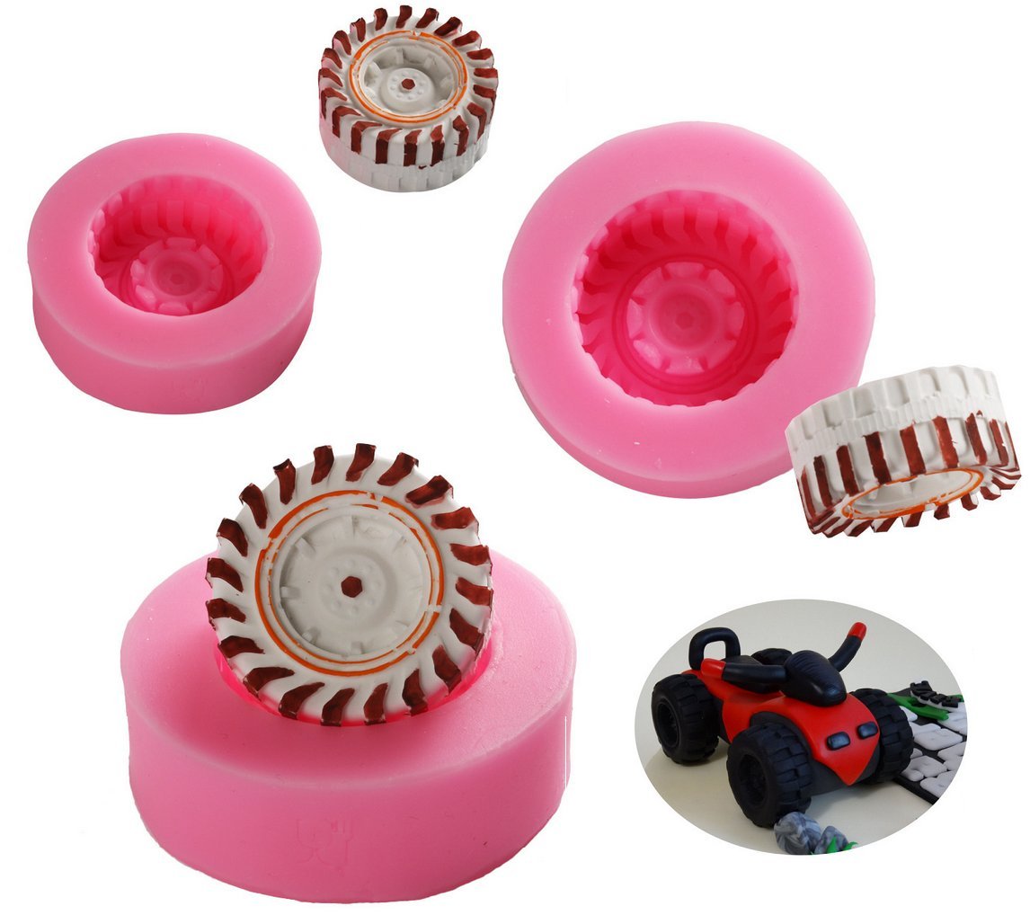 Mity Rain tire mold package showing four sizes in one set