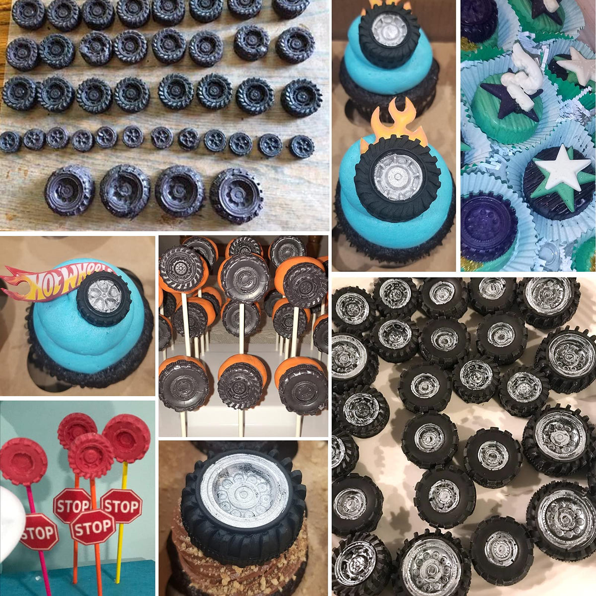 Mity Rain tire mold small-a for tiny candies and toppers