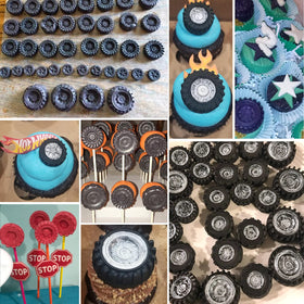 Mity Rain tire mold small-a for tiny candies and toppers