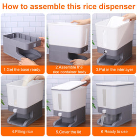 Space-saving design of Mity Rain fits tight pantry shelves.