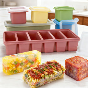 Mity Rain stackable trays save freezer space
