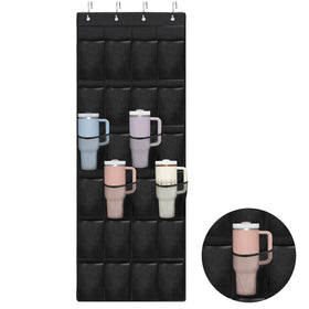 Mity Rain Stanley cup organizer with 24 pockets keeps cups organized and accessible