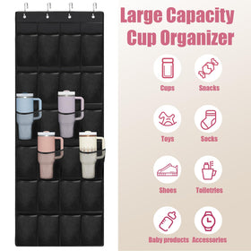 Mity Rain wall, cabinet, or RV door mount keeps Stanley cups within reach