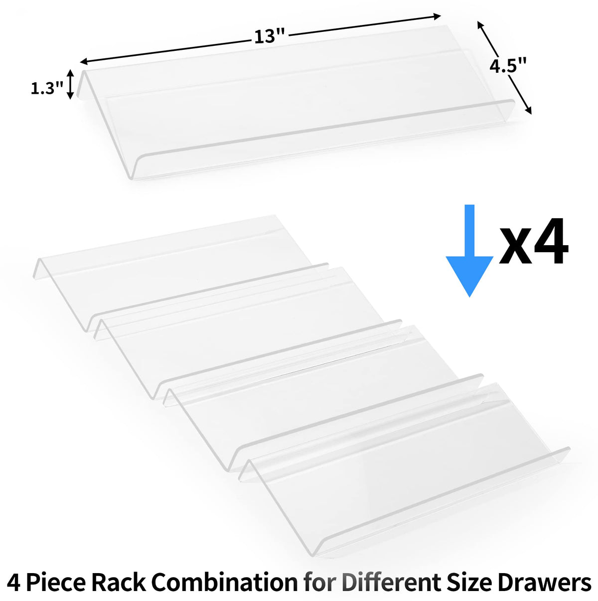 MIUKAA expandable in-drawer spice organizer adapts to drawer size