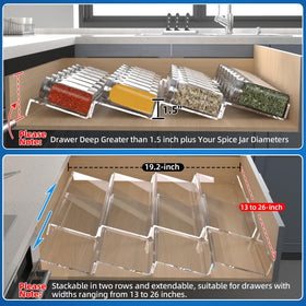 MIUKAA slanted levels improve quick spice access while cooking.