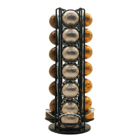 Miuly coffee capsule holder Vertuo rotating base for quick access to 28 pods.