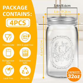 Miuyhji metal lids and bands provide a secure airtight seal for preserving.
