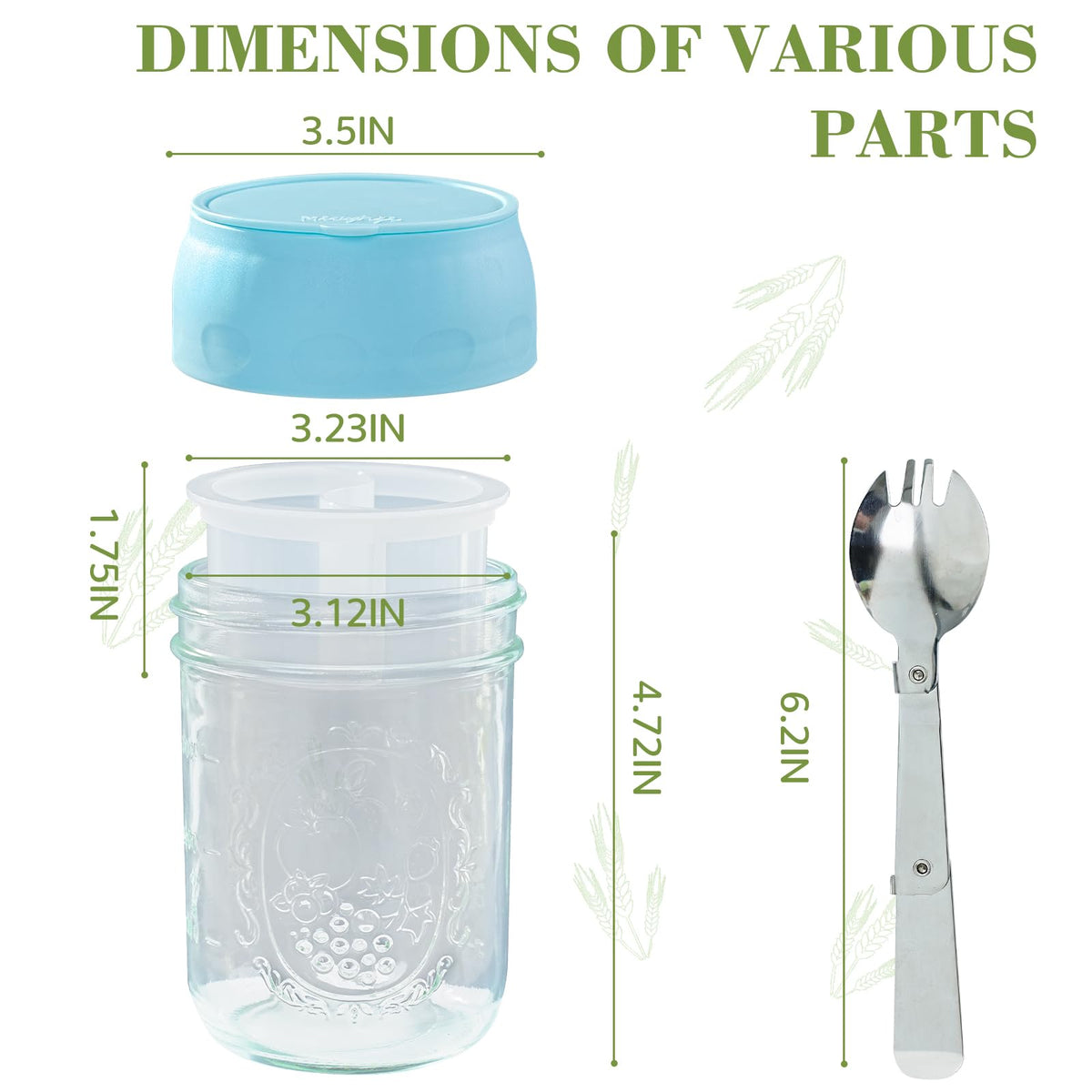 Miuyhji wide-mouth jars are easy to fill and clean