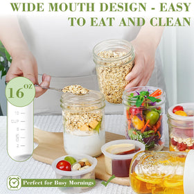 Miuyhji yogurt parfait jar shows layered textures for grab-and-go breakfast