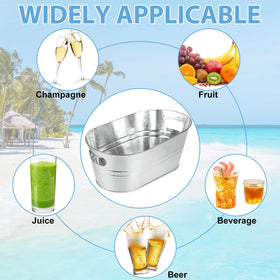 MIVIDE ice bucket with beverages demonstrating capacity and organization.