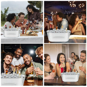 MIVIDE versatile ice bucket doubles as decor or snack storage.