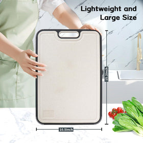 Mivndeeopu titanium cutting board hanging storage; compact organization in the kitchen.