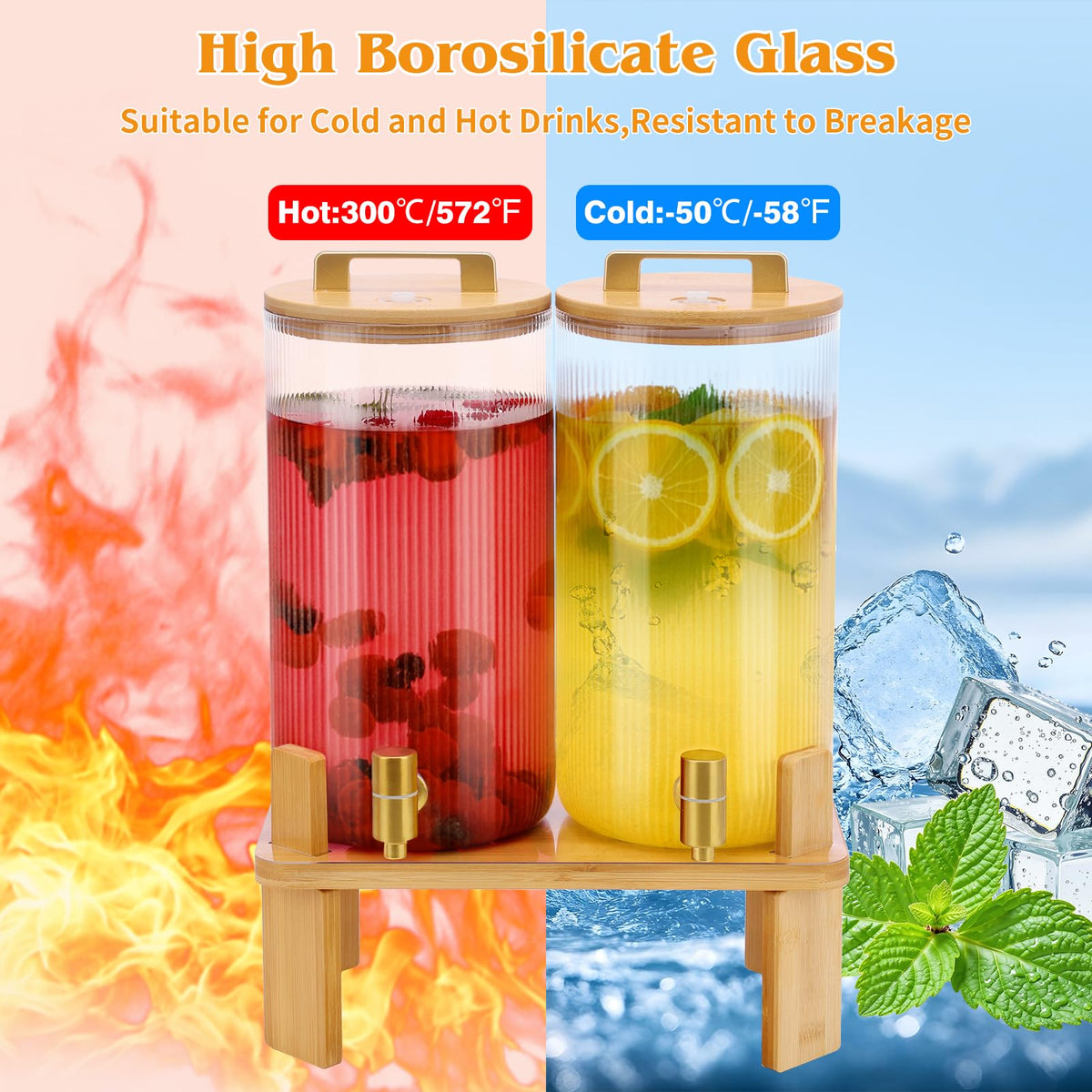 MIWUYI bamboo lid with airtight valve helps keep drinks fresh longer.